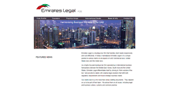 Desktop Screenshot of emirateslegal.ae