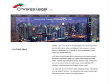 Tablet Screenshot of emirateslegal.ae